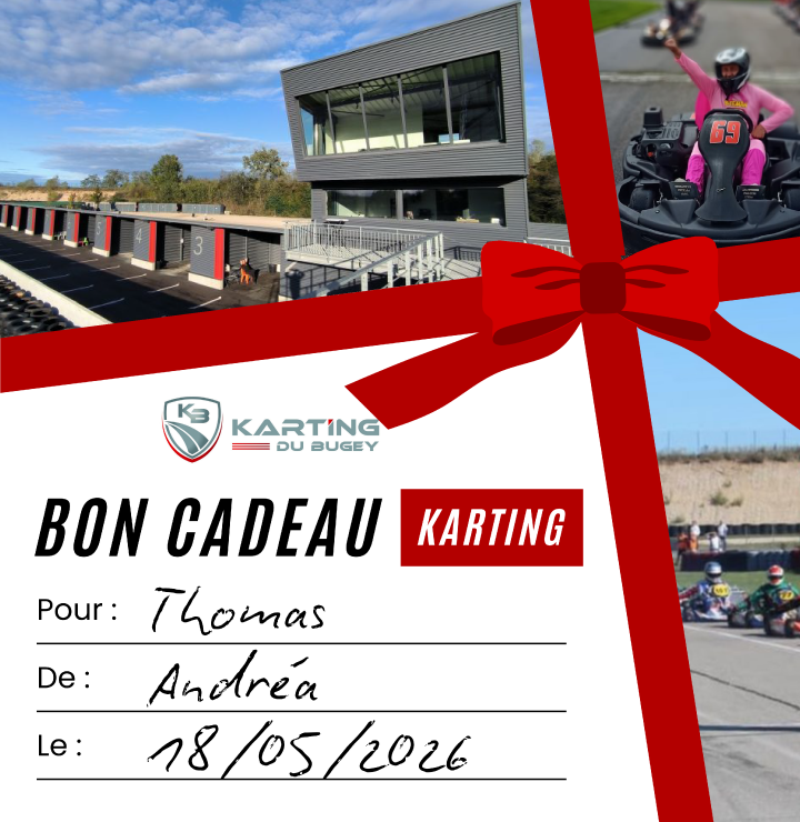 karting du bugey - bon cadeau